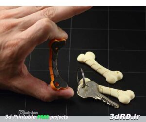 دانلود طرح سه بعدی جاکلیدی استخوانی انعطاف پذیر