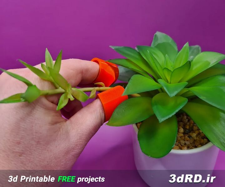 دانلود طرح سه بعدی کاتر گیاه انگشتی/کاتر/گل و گیاه/ اکسسوری گیاه