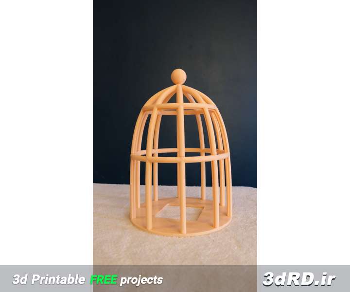 دانلود طرح سه بعدی قفسه پرنده طرح چوب