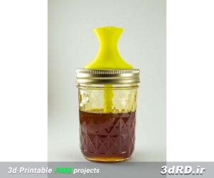 دانلود طرح سه بعدی ظرف عسل با درب