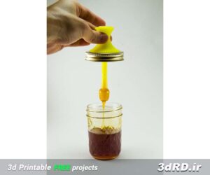دانلود طرح سه بعدی ظرف عسل با درب