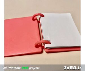 دانلود طرح سه بعدی دفترچه فانتزی صورتی