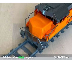 دانلود طرح سه بعدی قطار روی ریل اسباب بازی