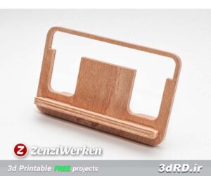 دانلود طرح سه بعدی پایه ساده طرح چوب برای گوشی