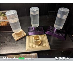 دانلود طرح سه بعدی ظرف آب حشرات کوچک
