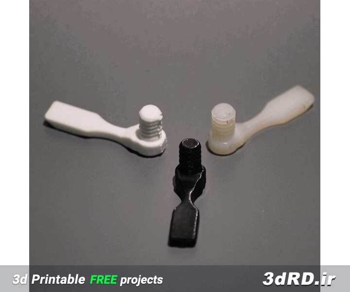 دانلود طرح سه بعدی دستگیره پلاستیکی برای کمد و درب