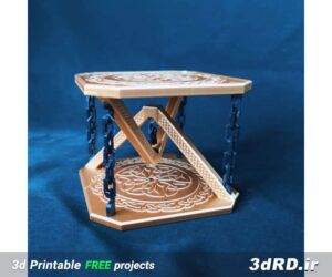 دانلود طرح سه بعدی میز کوچک اسباب بازی