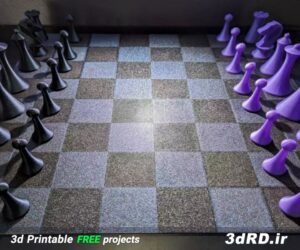 دانود طرح سه بعدی ست مهره های شطرنج