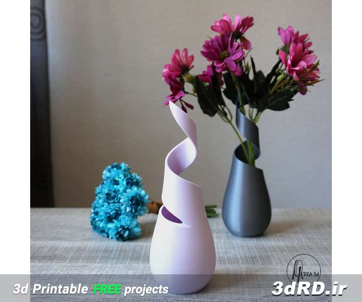 دانلود طرح سه بعدی گلدان/گلدان مینیمالیستی/گلدان ساده/گلدان ژیرو