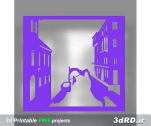 دانلود طرح سه بعدی لایت باکس ونیز/تابلو ونیز/لایت باکس