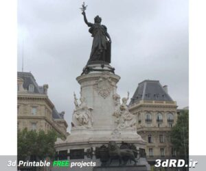 دانلود طرح سه بعدی ماکت/ماکت تاریخی پاریس/ماکت تاریخی میدان جمهوری پاریس