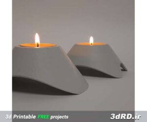 دانلود طرح سه بعدی جا شمعی/جا شمعی کوچک/استند شمع رومیزی/جاشمعی رومیزی