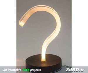 دانلود طرح سه بعدی چراغ مطالعه/چراغ خواب/آباژور