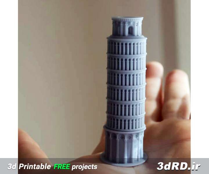 دانلود طرح سه بعدی ماکت تاریخی/ماکت برج/ماکت برج پیزا/ماکت برج ایتالیا