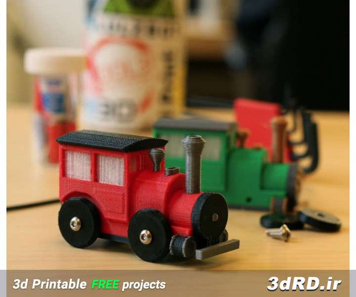 دانلود طرح سه بعدی قطار کوچک/قطار اسباب بازی/قطار بریو