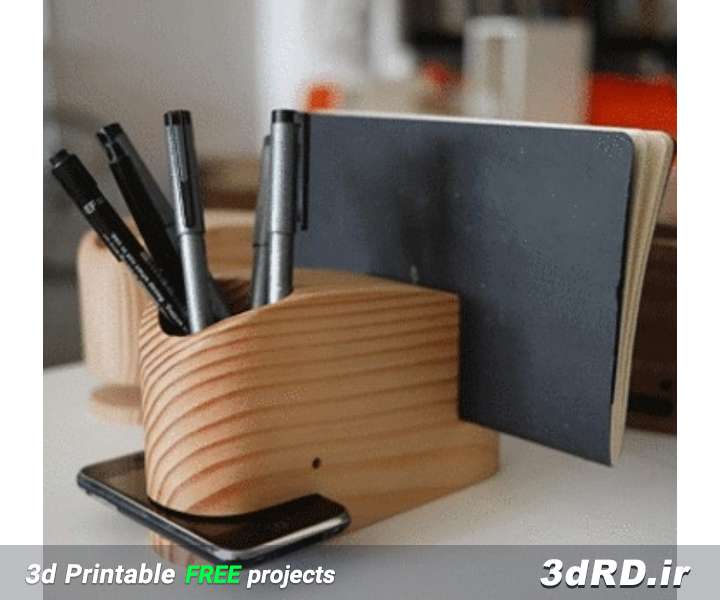 دانلود طرح سه بعدی سازمان دهنده میز/نظم دهنده میز/استند مداد /استند گوشی