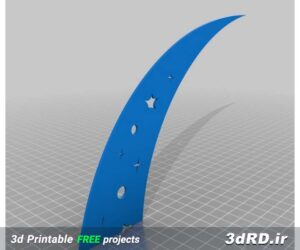 دانلود طرح سه بعدی استیکر دیواری/برچسب دیواری/استیکر ماه/برچسب ماه
