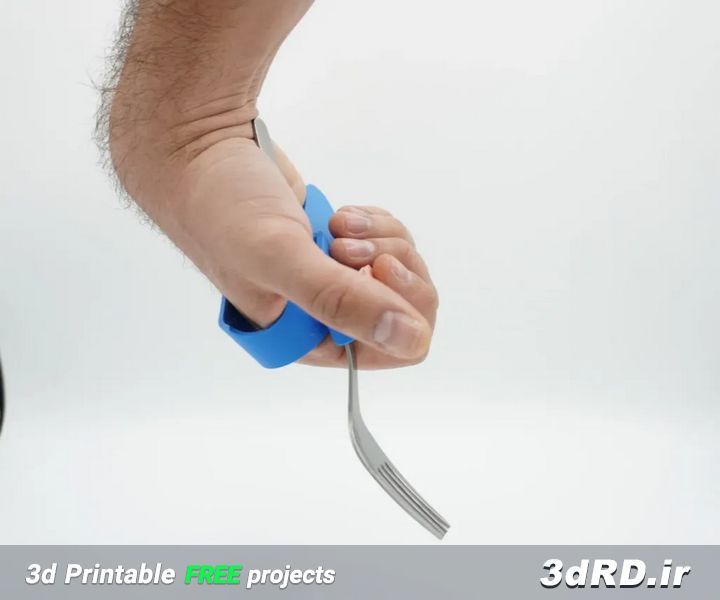 دانلود طرح سه بعدی نگهدارنده قاشق و چنگال /نگهدارنده معلولین