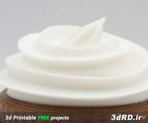 دانلود طرح سه بعدی کاپ کیک