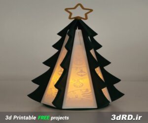 دانلود طرح سه بعدی درخت کریسمس