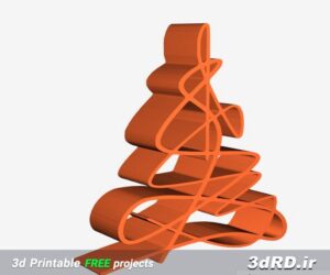 دانلود طرح سه بعدی تزیینی طرح درخت کریسمس/درخت کریسمس/تزیینی بامزه/رومیزی