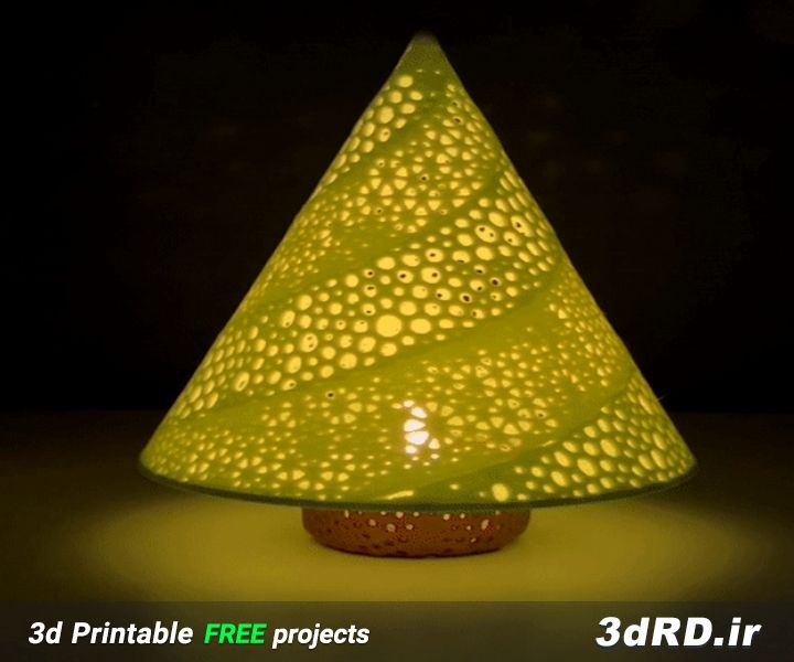 دانلود طرح سه بعدی آباژور طرح درخت کریسمس/ درخت کریسمس/ وارمردار/ روشنایی / تزیینی / درخت کاج/رومیزی