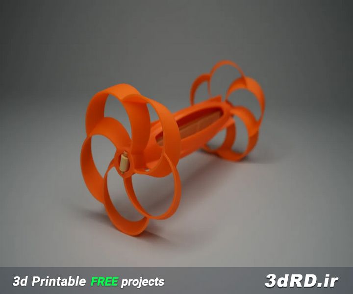 دانلود طرح سه بعدی اژدر دریایی/اژدر دریایی با موتور پلاستیکی