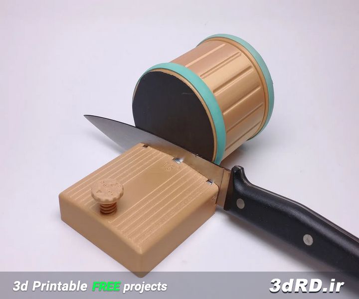 دانلود طرح سه بعدی چاقو تیز کننده غلتکی/چاقو تیز کننده غلتکی سه بعدی