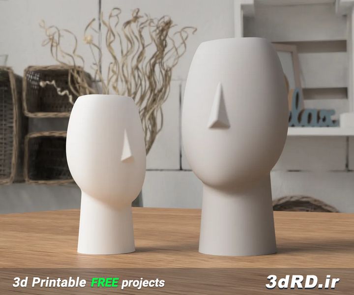 دانلود طرح سه بعدی مجسمه طرح صورت انسان/مجسمه طرح صورت انسان
