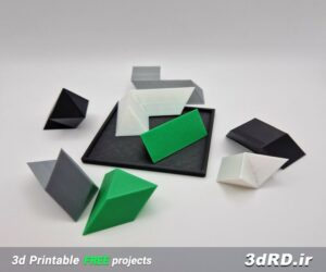دانلود طرح سه بعدی پازل هرمی/پازل هرمی سه بعدی/پازل هرمی/پازل سه بعدی