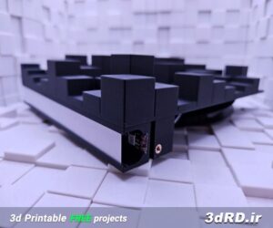 دانلود طرح سه بعدی پانل های پخش کننده نورLED /پانل های پخش کننده بدون نور LED