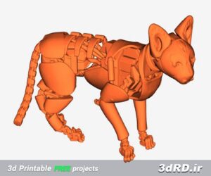دانلود طرح سه بعدی گربه مکانیکی/گربه مکانیکی