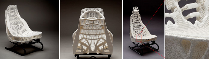 طراحی پیچیده صندلی سبک وزن با پرینتر سه بعدی