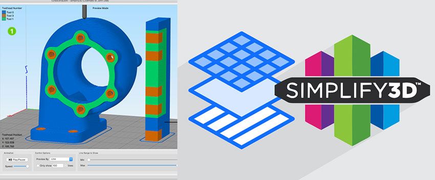 دانلود نرم افزار simplify 3d مدیریت پرینتر سه بعدی