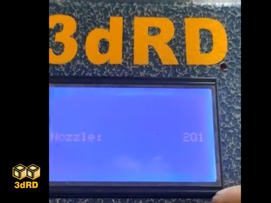 آموزش روشن کردن نازل و فن (1) دستگاه پرینتر سه بعدی شرکت 3dRD