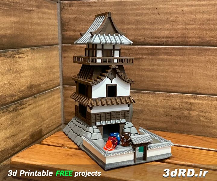 دانلود طرح سه بعدی قلعه ژاپنی/برج سه بعدی/ قلعه سه بعدی