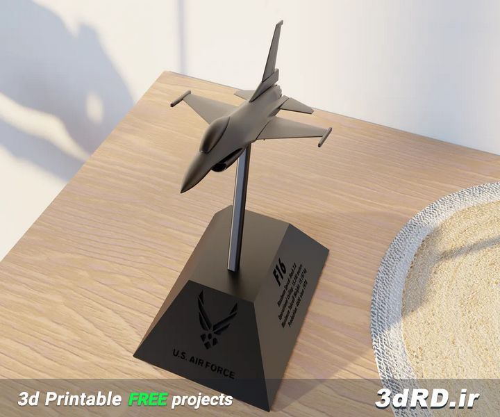 دانلود طرح سه بعدی مدل F16 / جت / جت سه بعدی