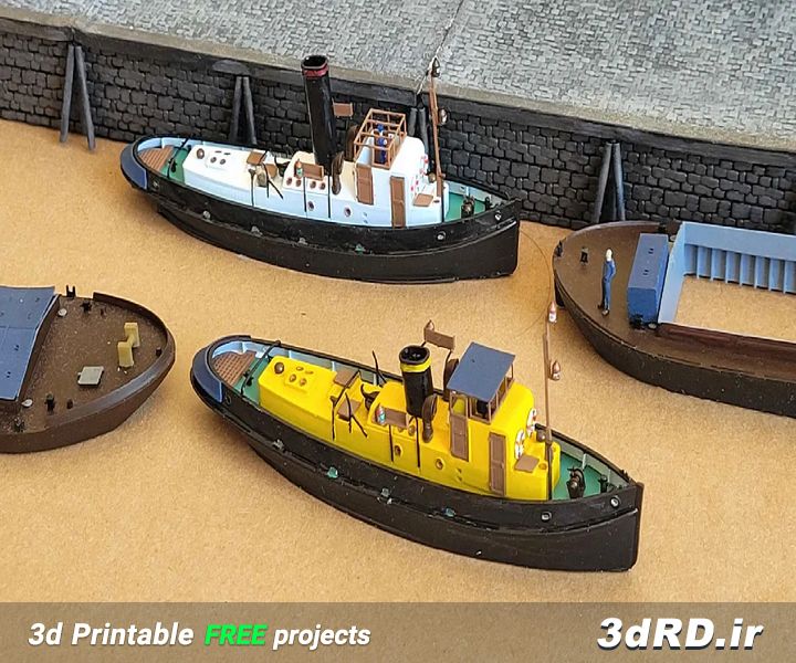 دانلود طرح سه بعدی کشتی یدک کش / کشتی سه بعدی / کشتی / اسباب بازی / اسباب بازی سه بعدی